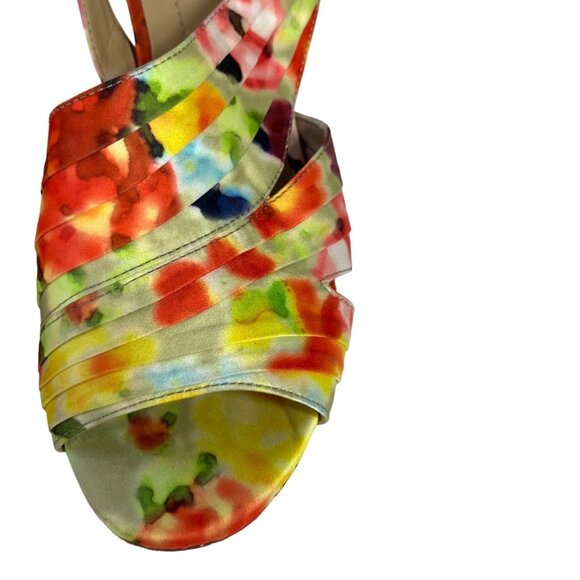 Naturalizer Lulianna Espadrille Wedge Sandals Womens Size 7.5 M Floral - Picture 5 of 10